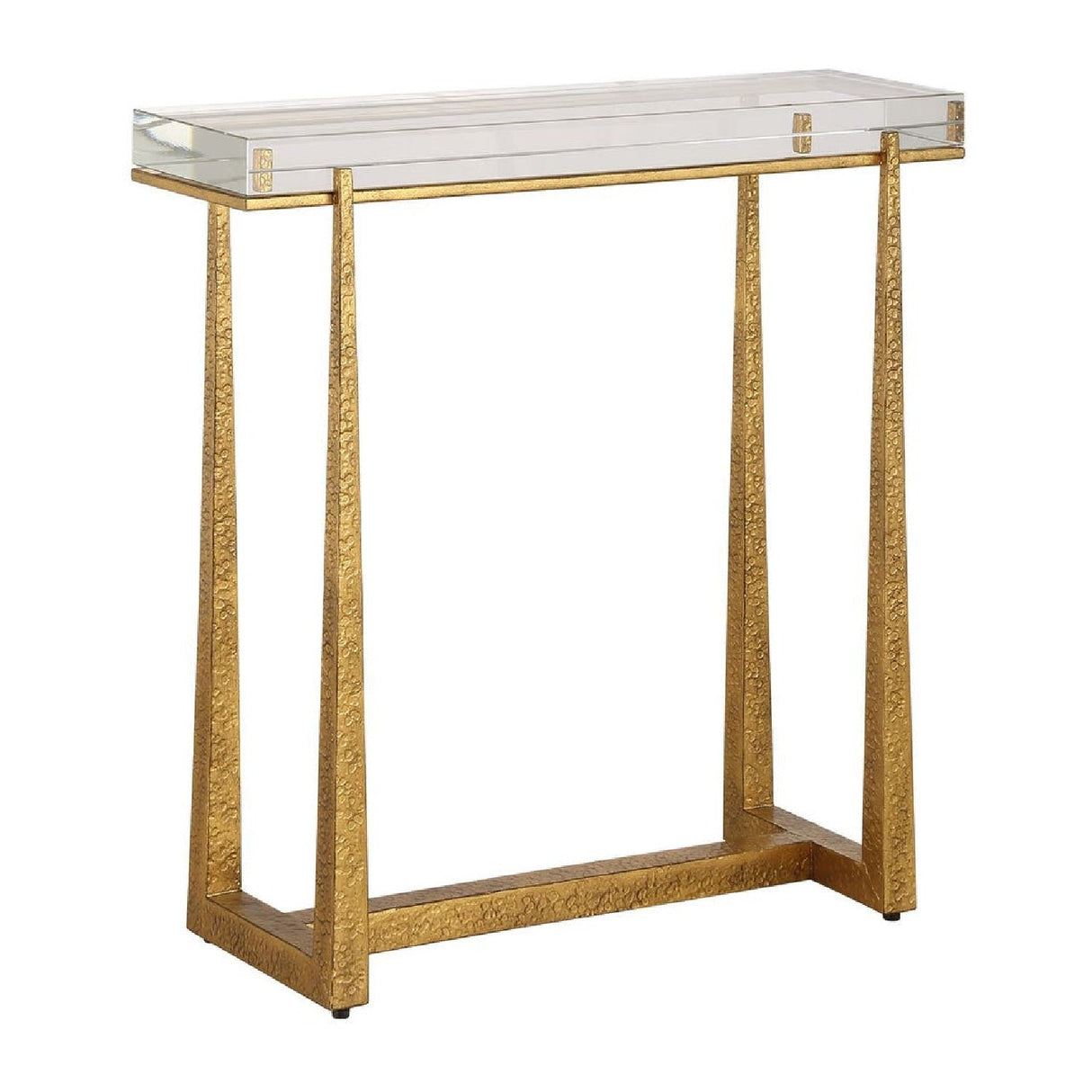 Modern European furniture - Crystal Top Accent Table - www.oroa.com
