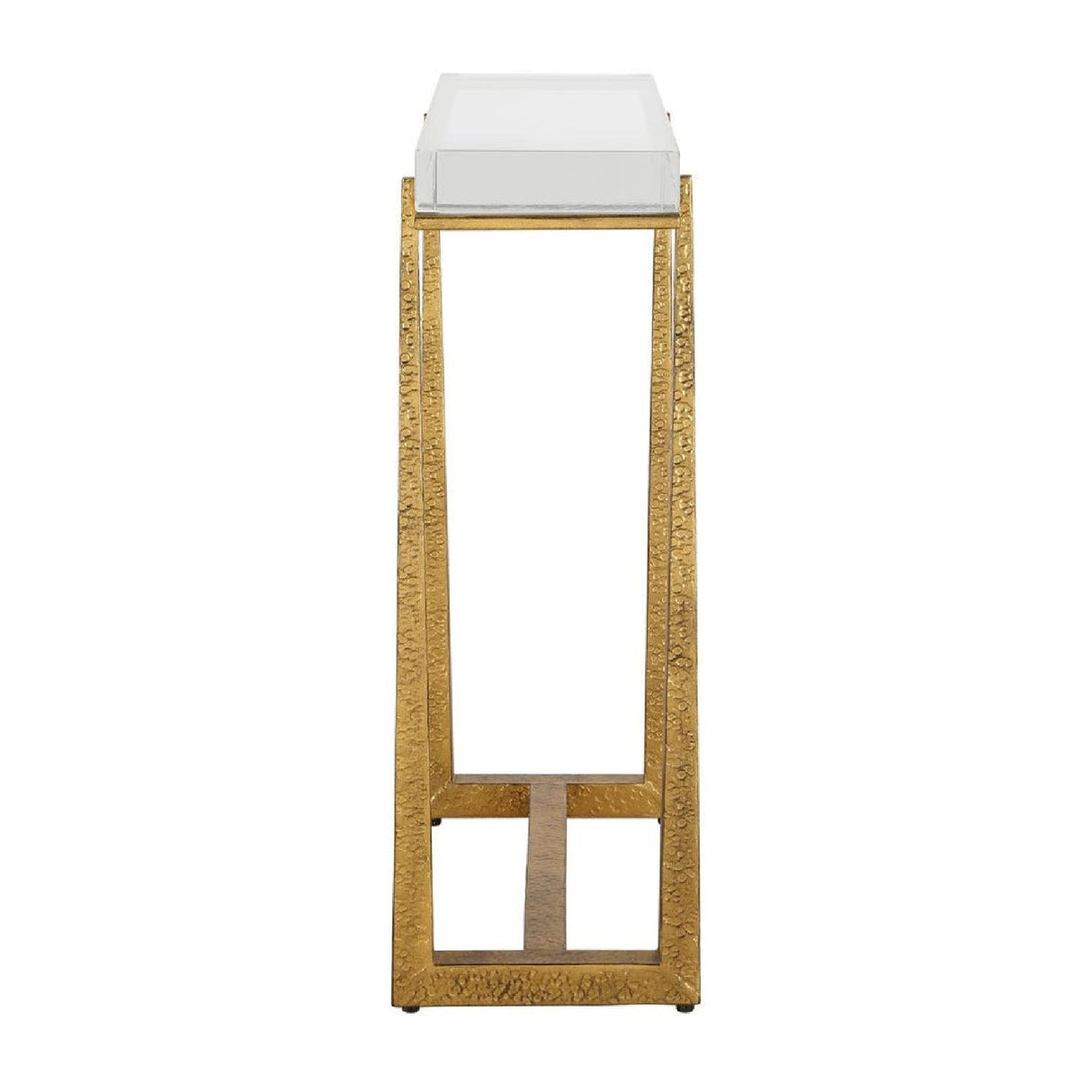 Modern European furniture - Crystal Top Accent Table - www.oroa.com