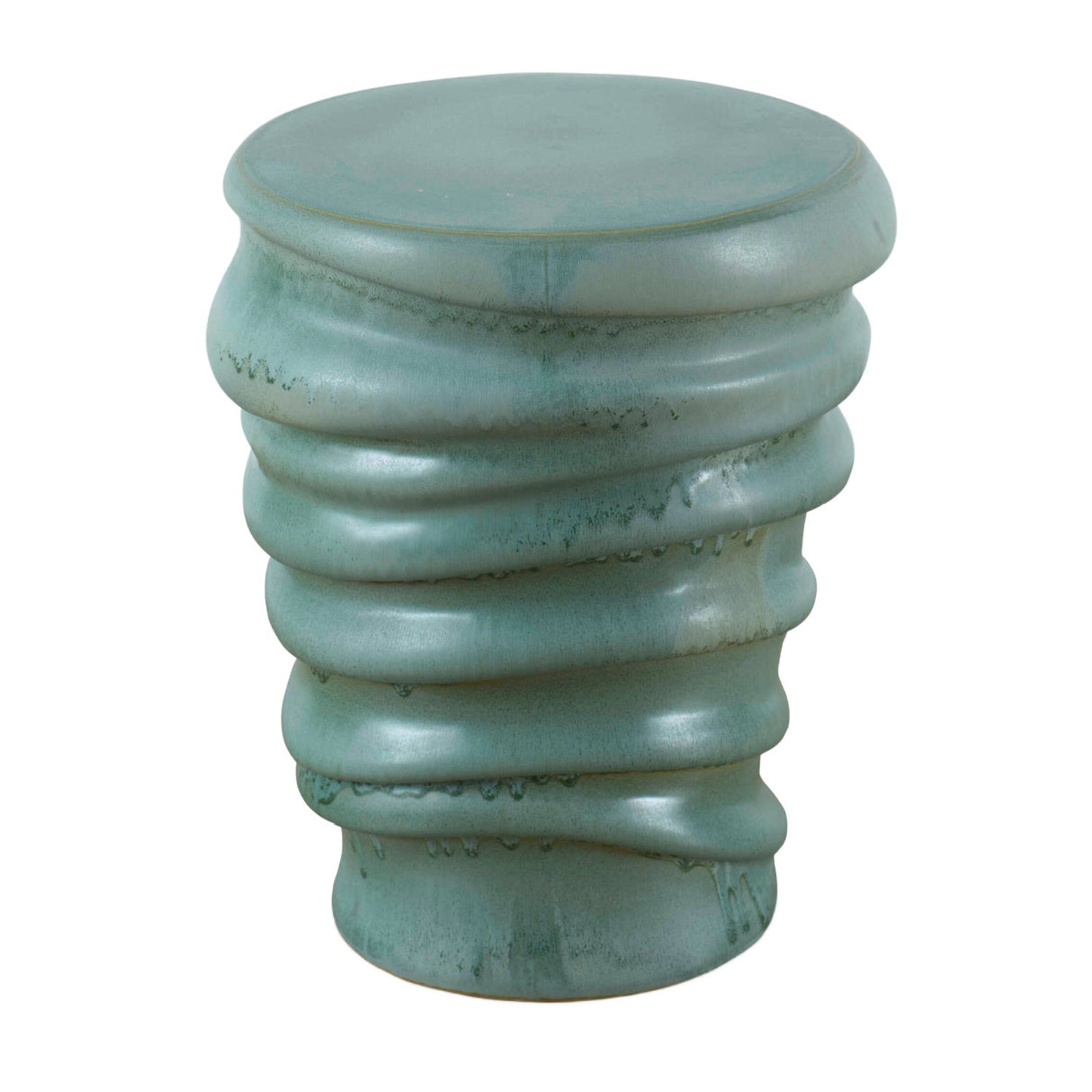 Modern European furniture - Blue-Green Organic Garden Stool - www.oroa.com