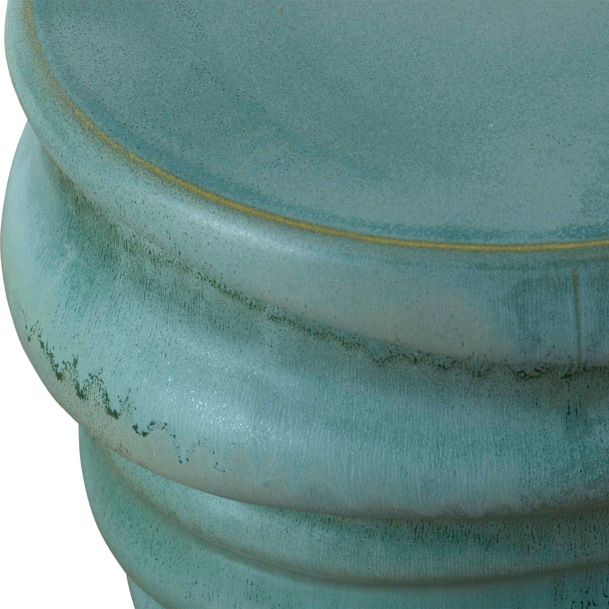 Modern European furniture - Blue-Green Organic Garden Stool - www.oroa.com