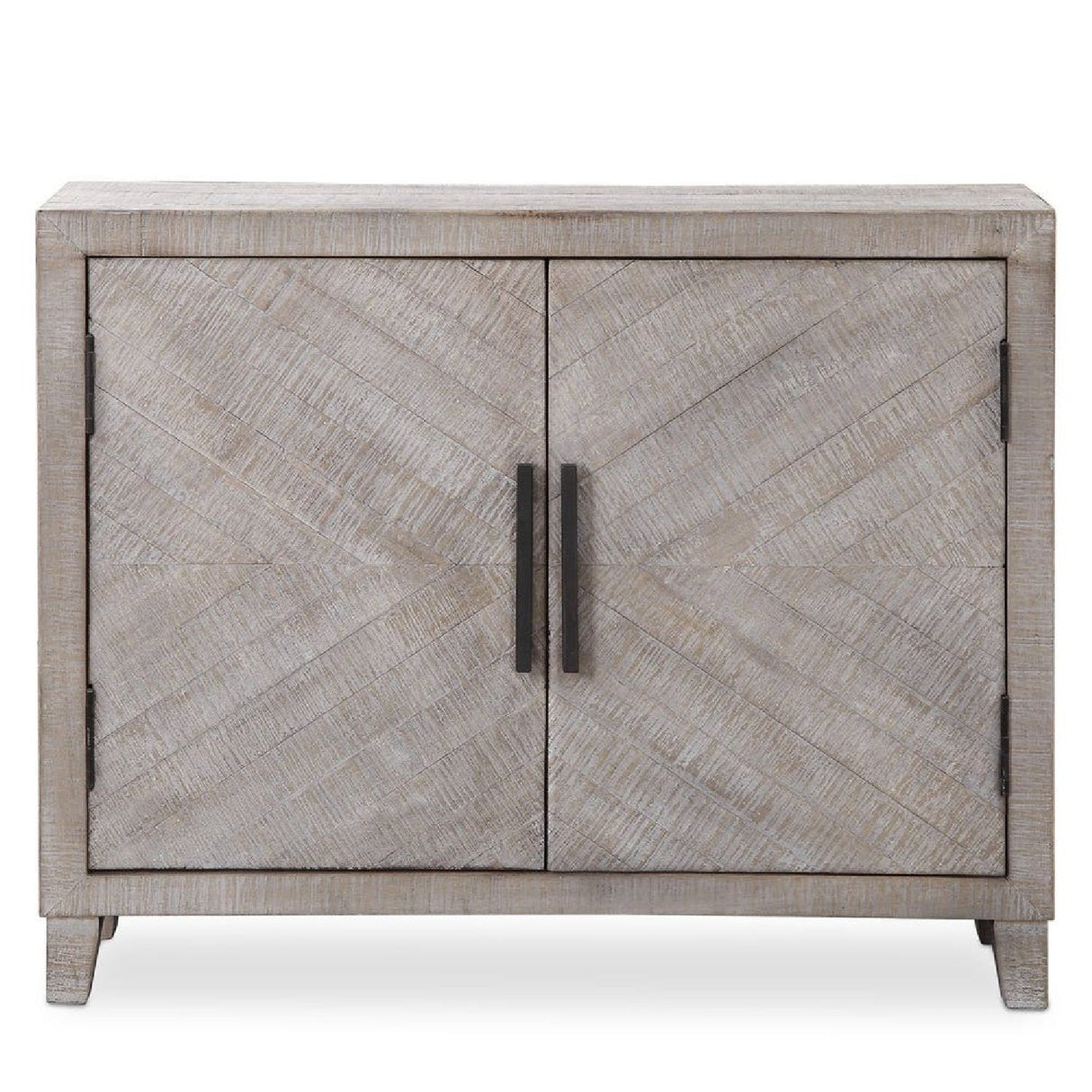 Whitewashed Fir Wood 2-Door Cabinet by Uttermost Adalind, alternate view 3