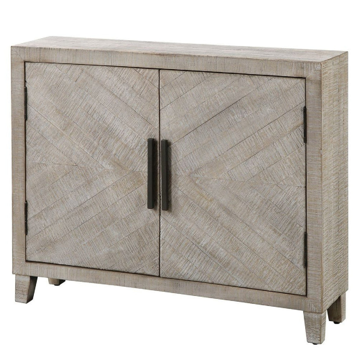 Whitewashed Fir Wood 2-Door Cabinet by Uttermost Adalind
