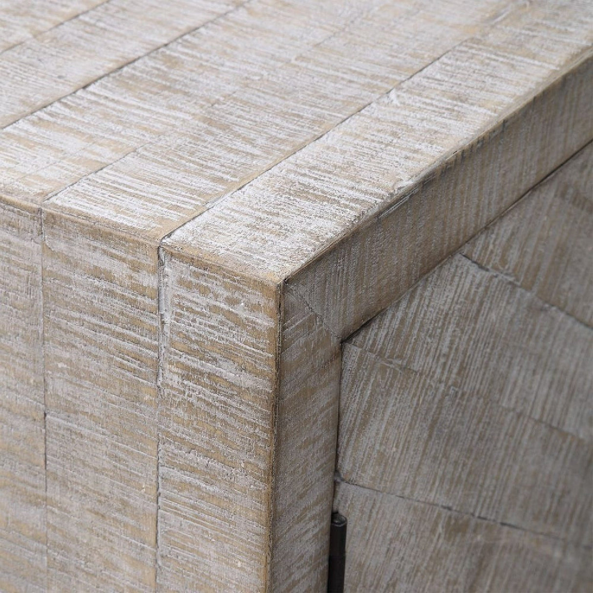 Whitewashed Fir Wood 2-Door Cabinet by Uttermost Adalind, alternate view 7