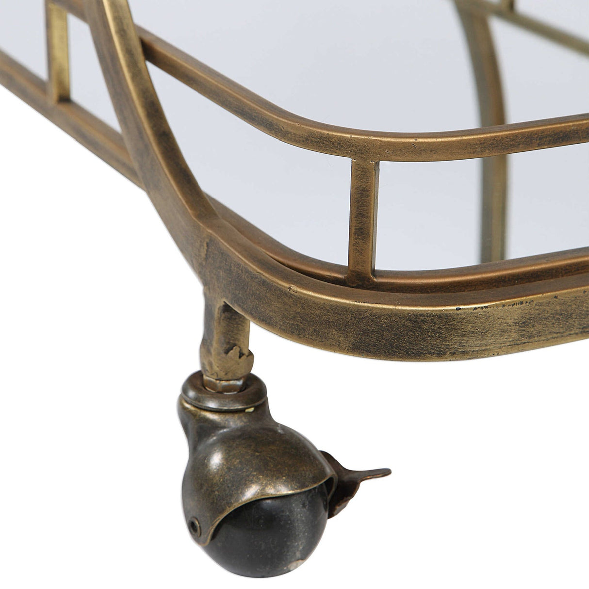 Modern European furniture - 3-Shelves Mirrored Serving Cart - www.oroa.com