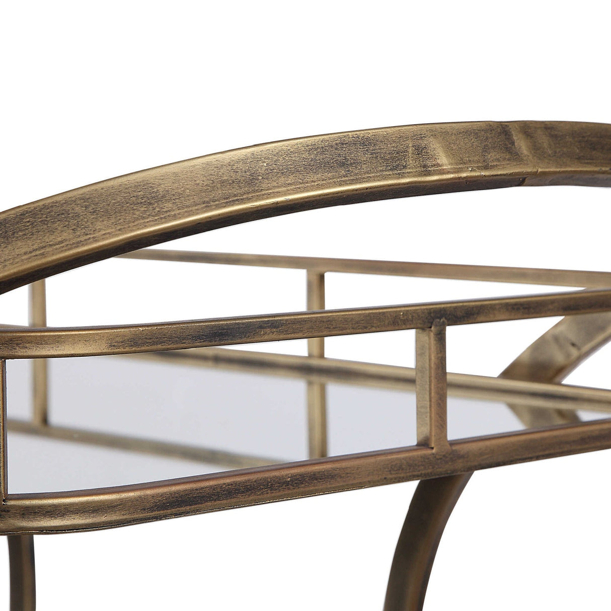 Modern European furniture - 3-Shelves Mirrored Serving Cart - www.oroa.com