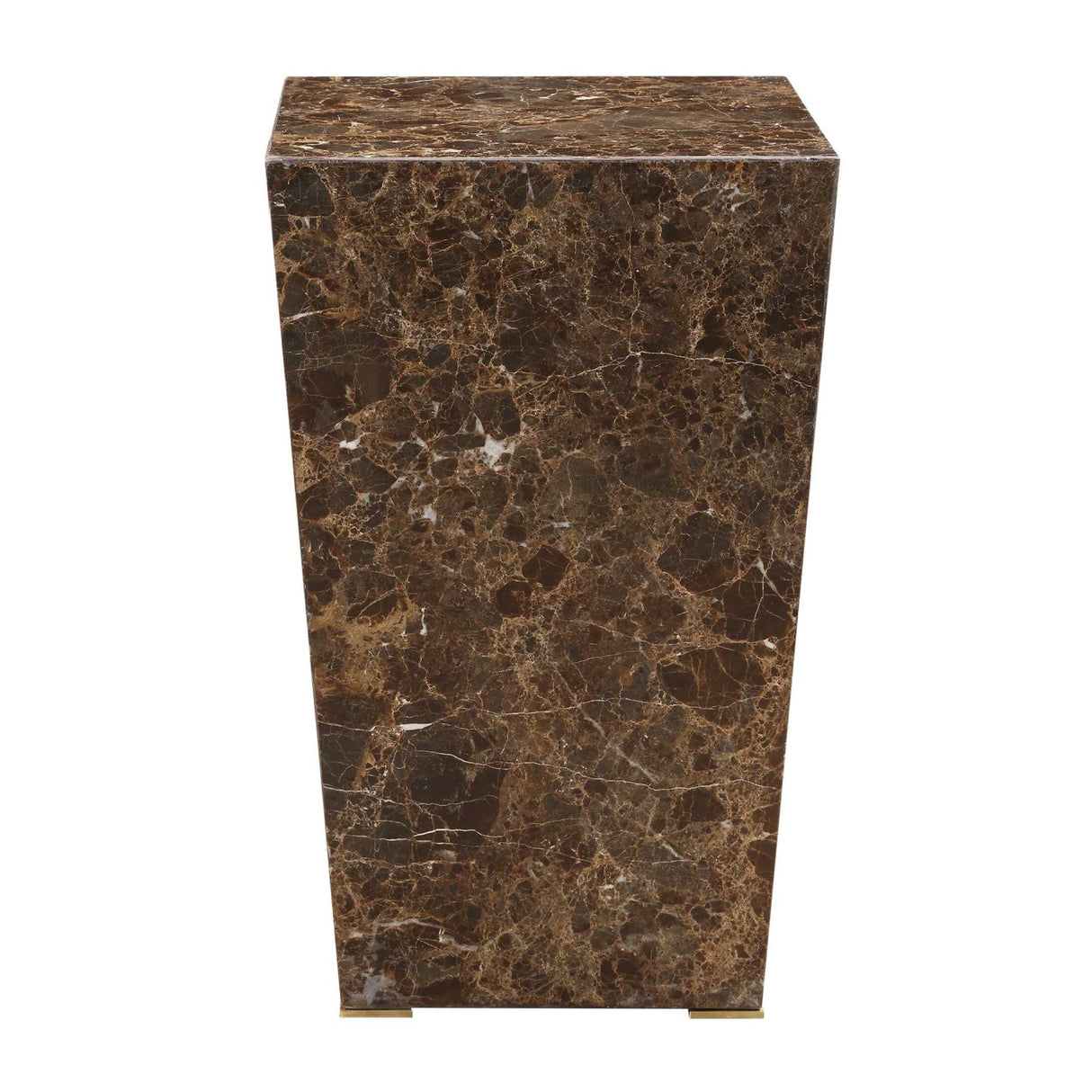 Modern European furniture - Emperador Brown Marble Accent Table - www.oroa.com