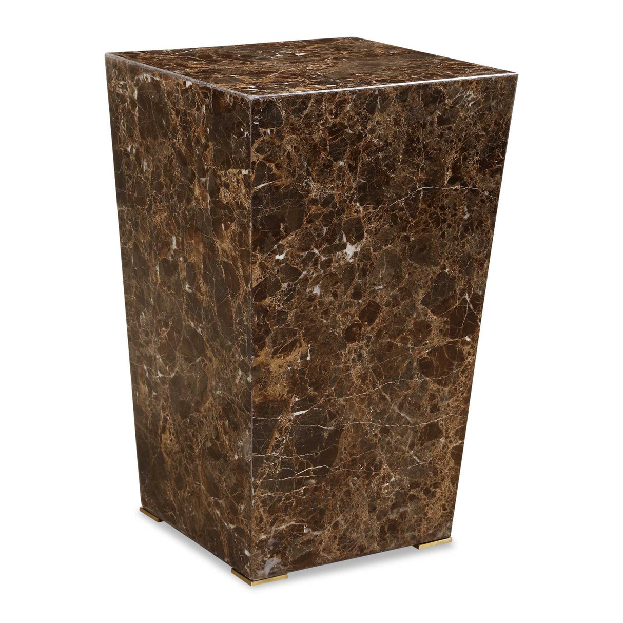 Modern European furniture - Emperador Brown Marble Accent Table - www.oroa.com
