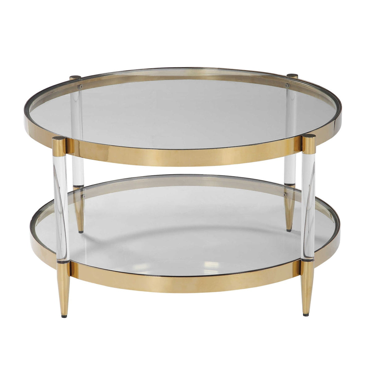 Modern European furniture - Round Glass Coffee Table - www.oroa.com