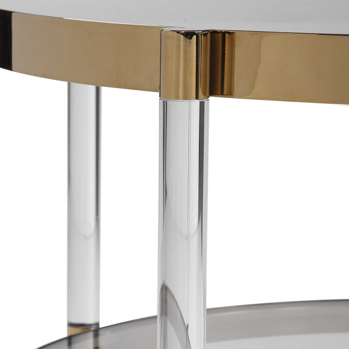 Round Glass Coffee Table – Kellen – rear view