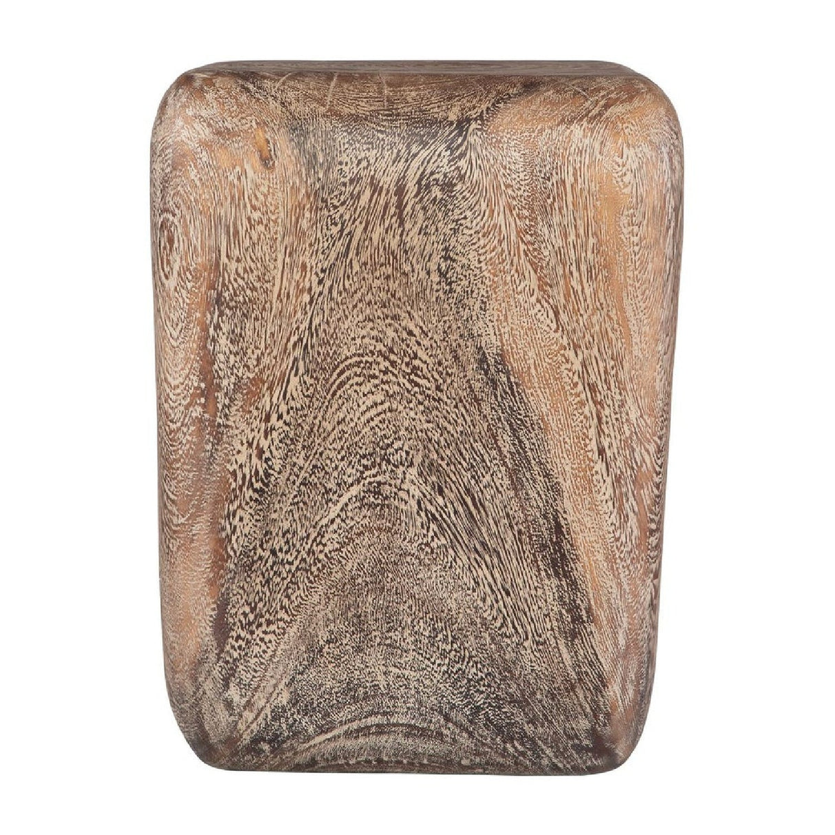 Washed Suar Wood Accent Stool by Uttermost Loophole, alternate view 4