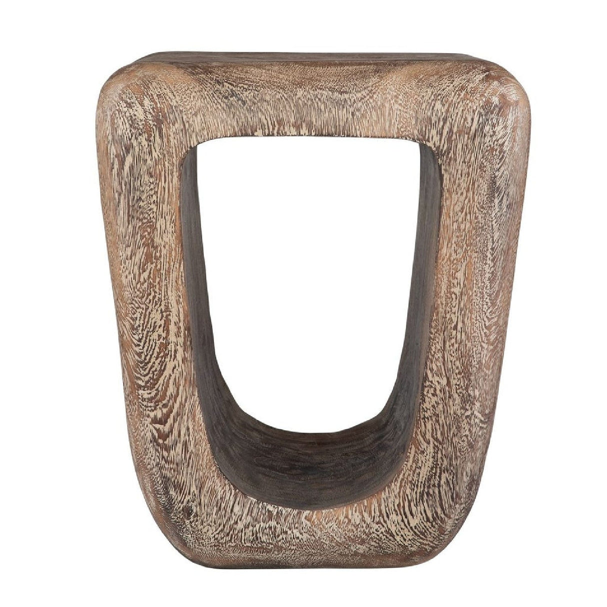 Washed Suar Wood Accent Stool by Uttermost Loophole