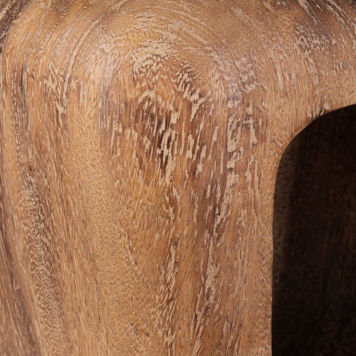 Washed Suar Wood Accent Stool by Uttermost Loophole, alternate view 6
