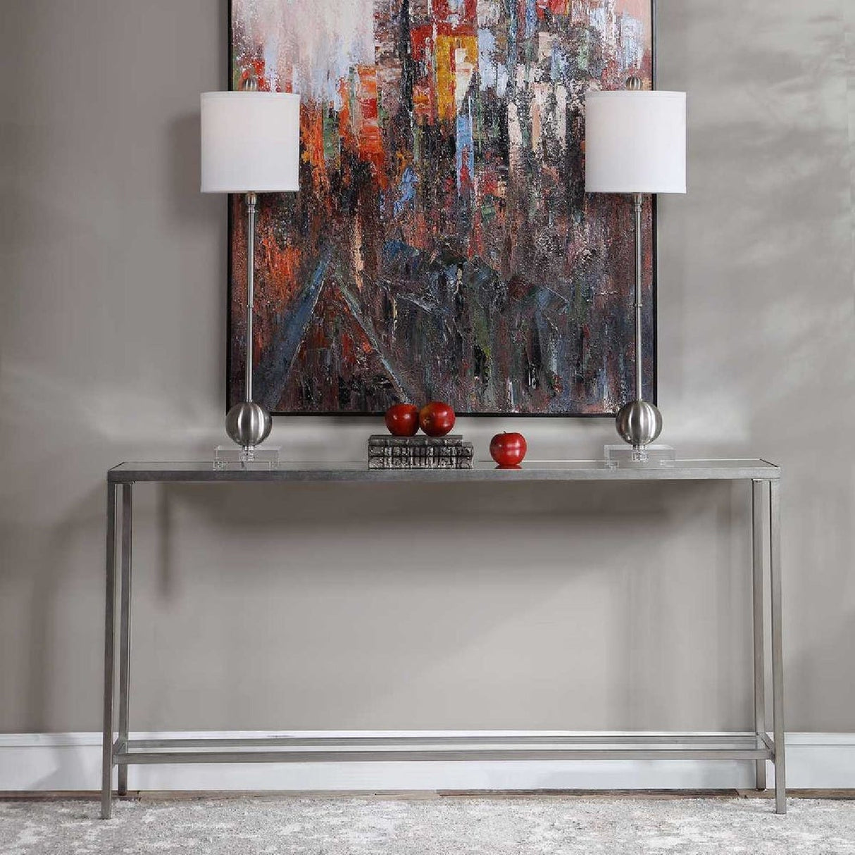 Modern European furniture - Beveled Mirror Console Table - www.oroa.com