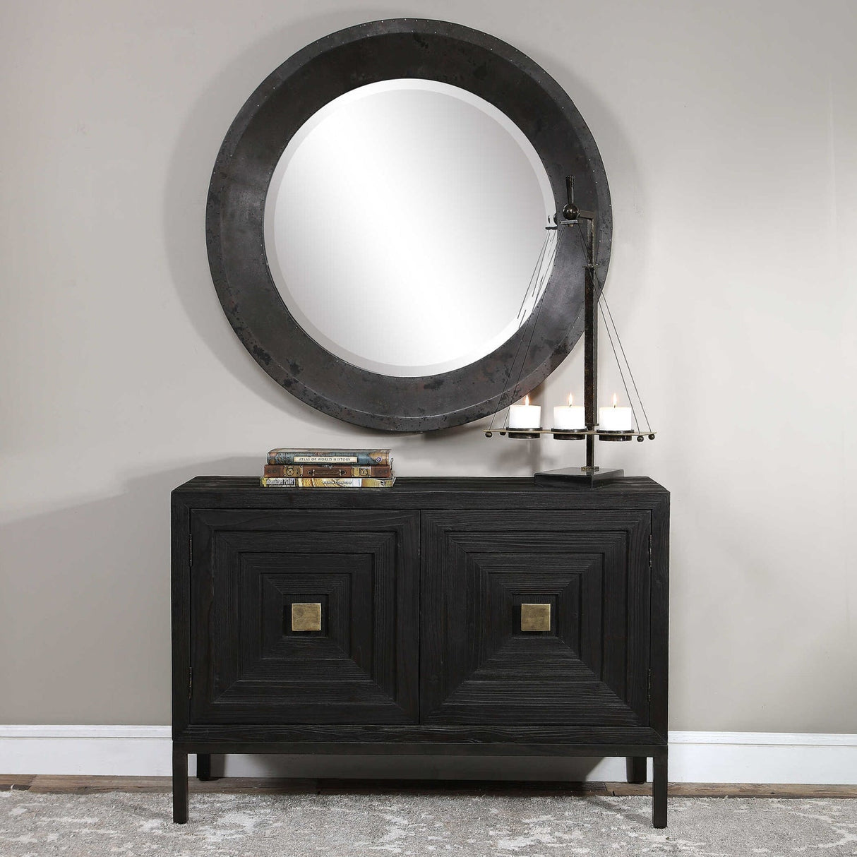 Modern European furniture - Fir Wood 2-Door Cabinet - www.oroa.com