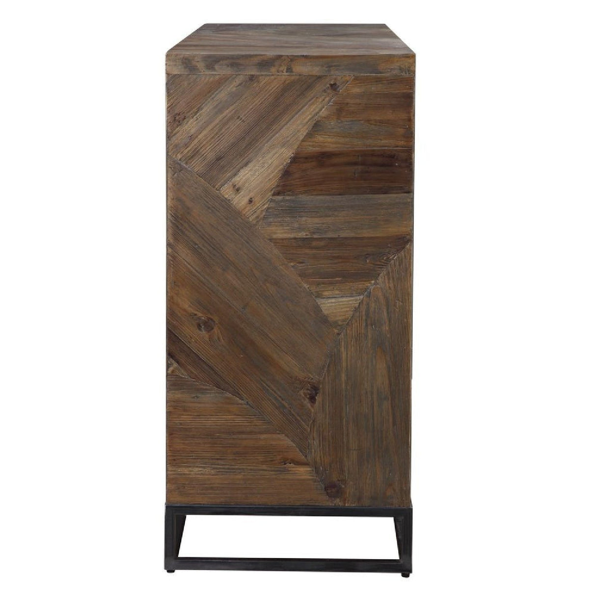 2-Door Marquetry Wooden Cabinet by Uttermost Evros, alternate view 4