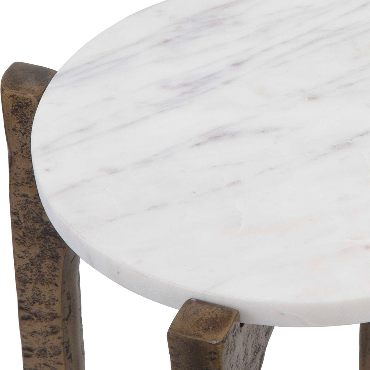 Round Marble Drink Table by Uttermost Vivi, alternate view 5