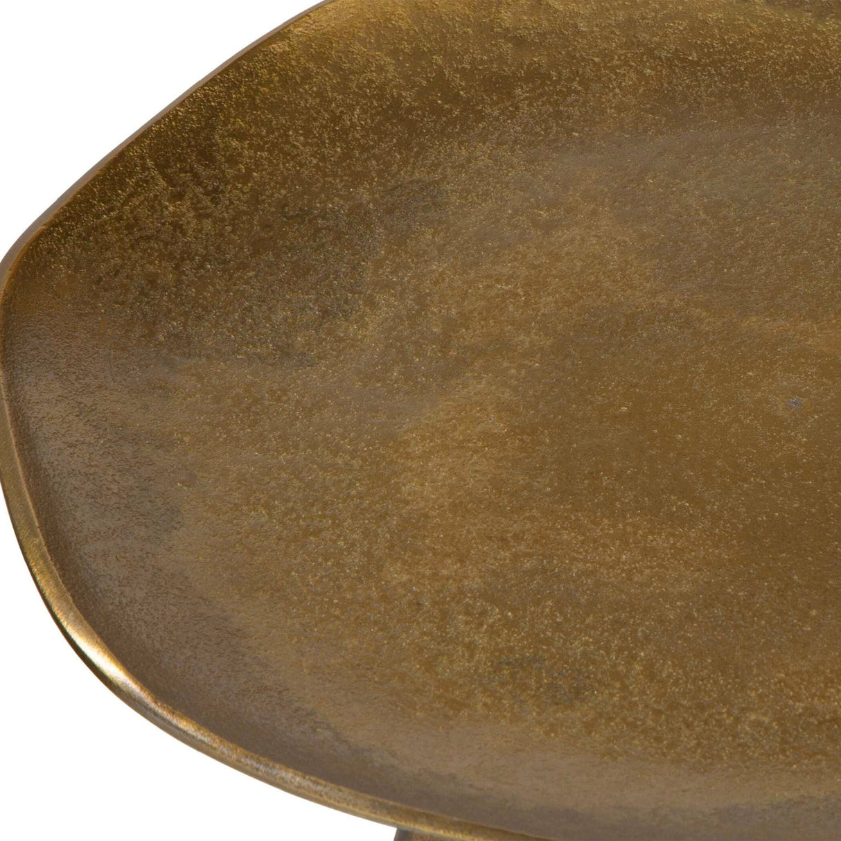 Modern European furniture - Antique Brass Tripod Accent Table - www.oroa.com
