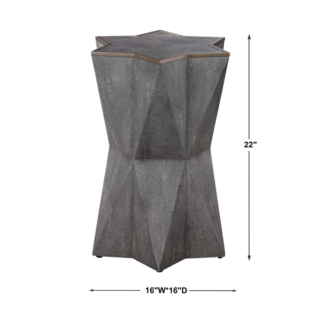 Modern European furniture - Gray Star-Shaped Accent Table - www.oroa.com