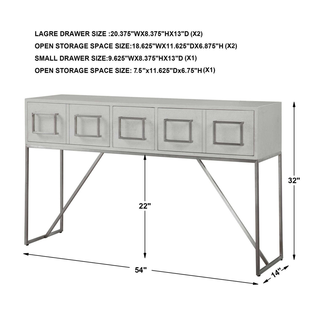 Modern European furniture - White Oak 3-Drawer Console Table - www.oroa.com