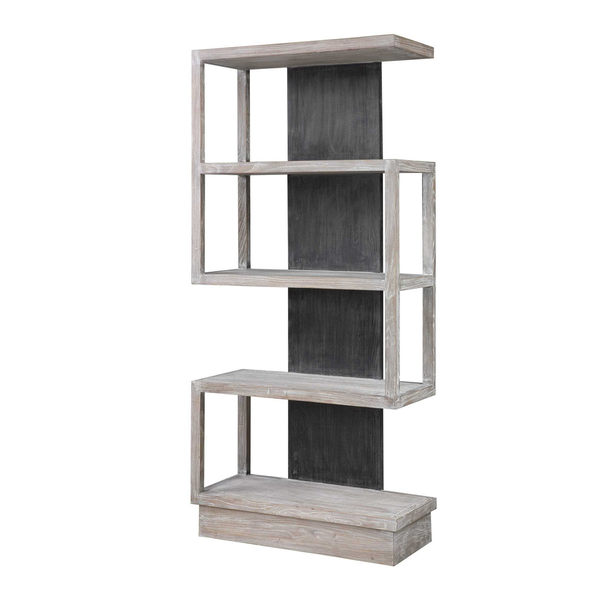 Modern European furniture - Gray Elm Veneer Bookcase - www.oroa.com