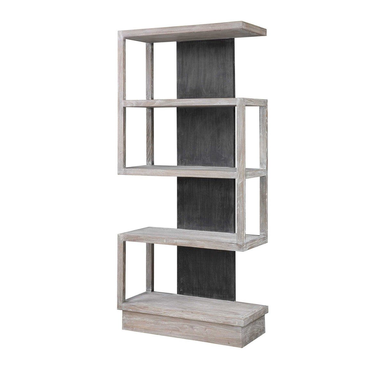 Modern European furniture - Gray Elm Veneer Bookcase - www.oroa.com