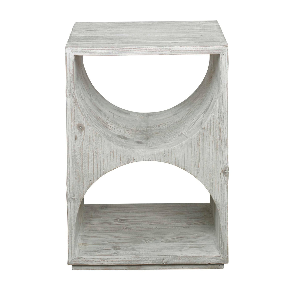 Modern European furniture - Carved Fir Wood Side Table - www.oroa.com
