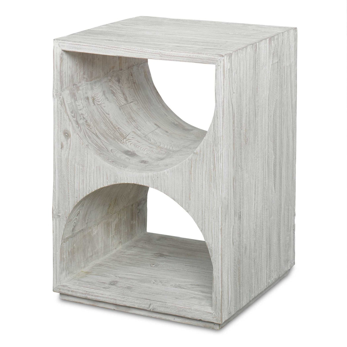 Modern European furniture - Carved Fir Wood Side Table - www.oroa.com