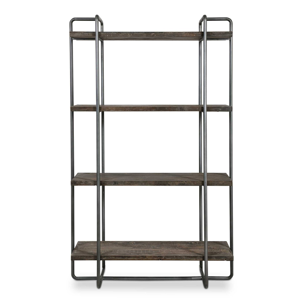 Modern European furniture - Brushed Pewter Framed Bookshelf - www.oroa.com