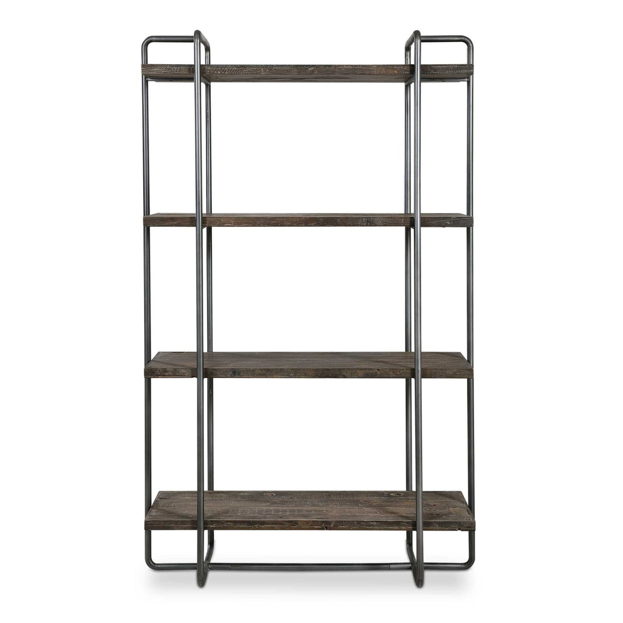 Modern European furniture - Brushed Pewter Framed Bookshelf - www.oroa.com
