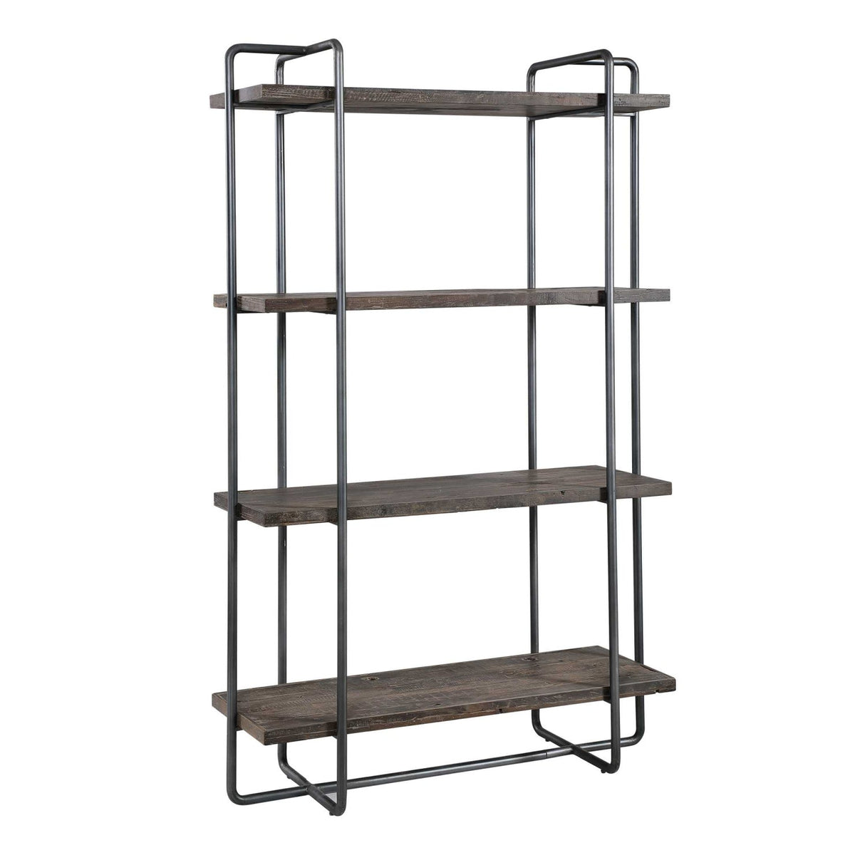 Modern European furniture - Brushed Pewter Framed Bookshelf - www.oroa.com