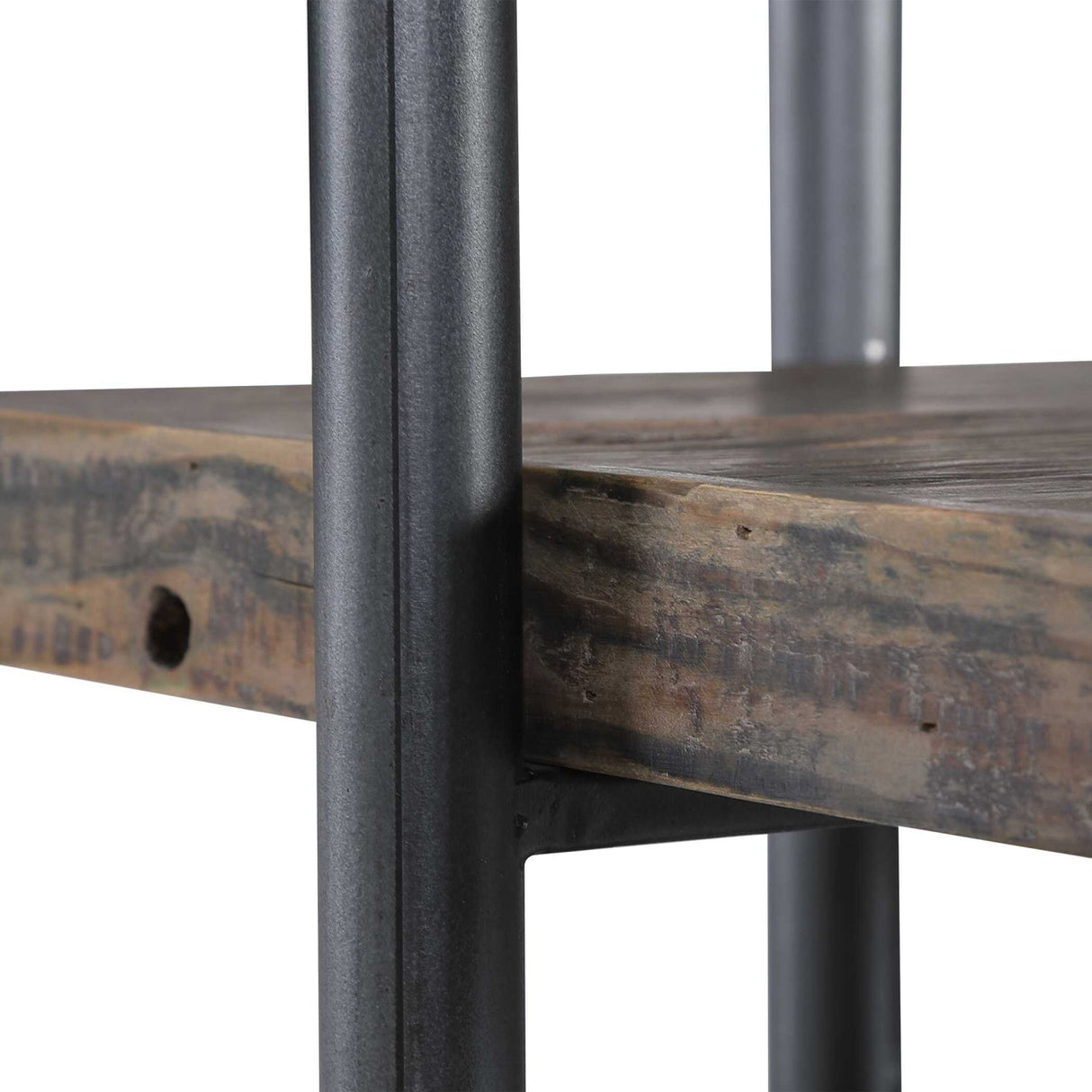 Modern European furniture - Brushed Pewter Framed Bookshelf - www.oroa.com