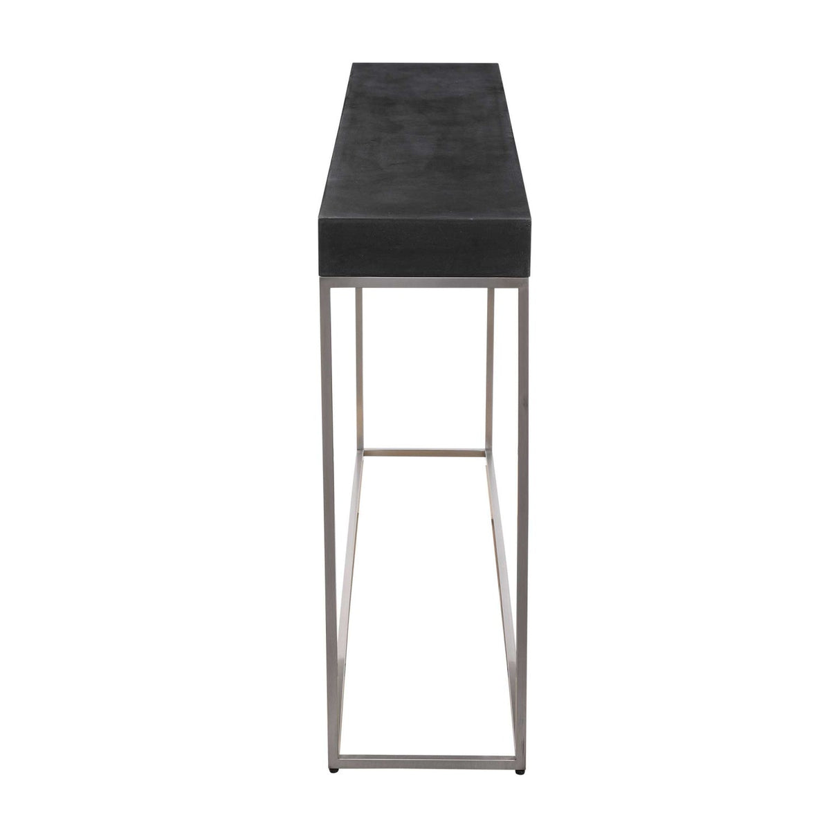 Modern European furniture - Black Concrete Contemporary Console Table - www.oroa.com