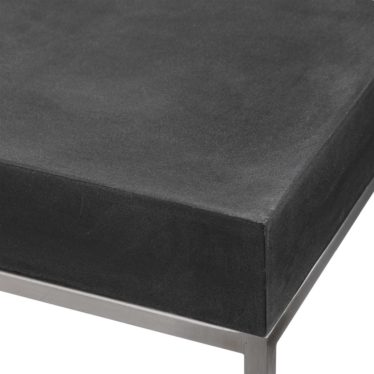 Modern European furniture - Black Concrete Contemporary Console Table - www.oroa.com