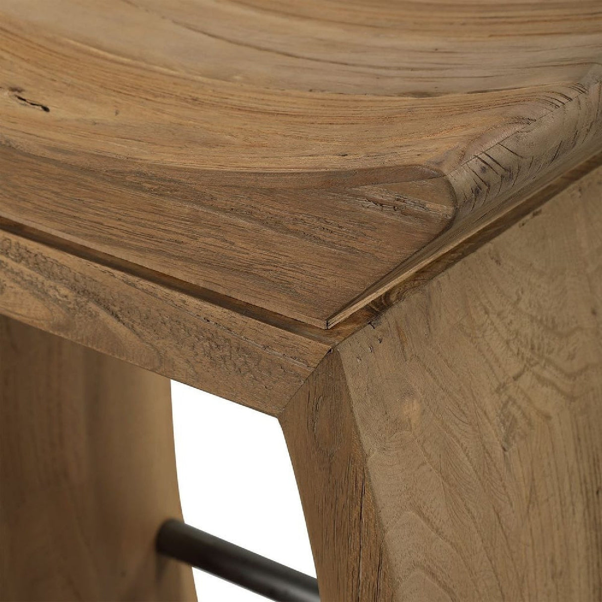 Elm Wood Counter Stool by Uttermost Connor, alternate view 5