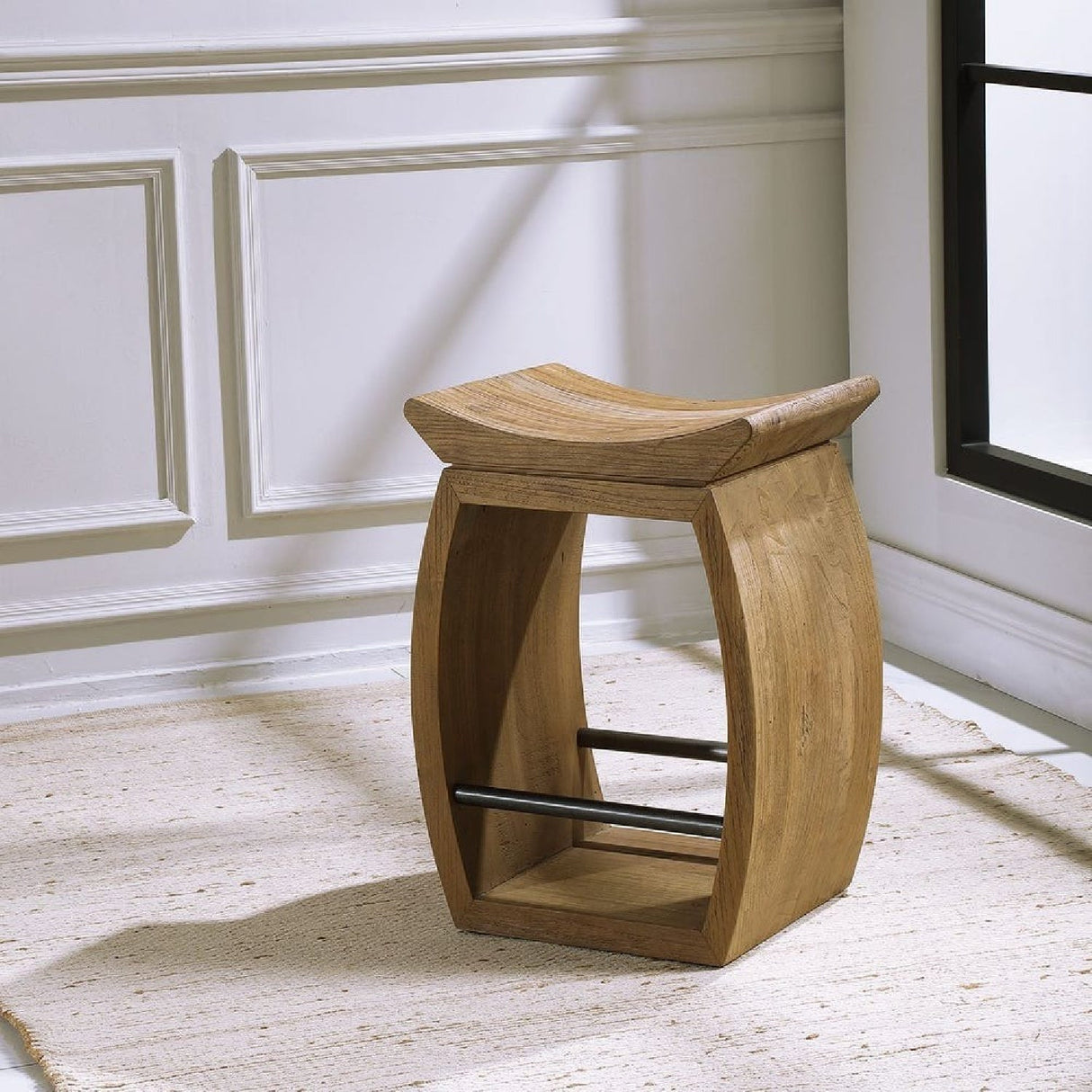 Elm Wood Counter Stool by Uttermost Connor, alternate view 6