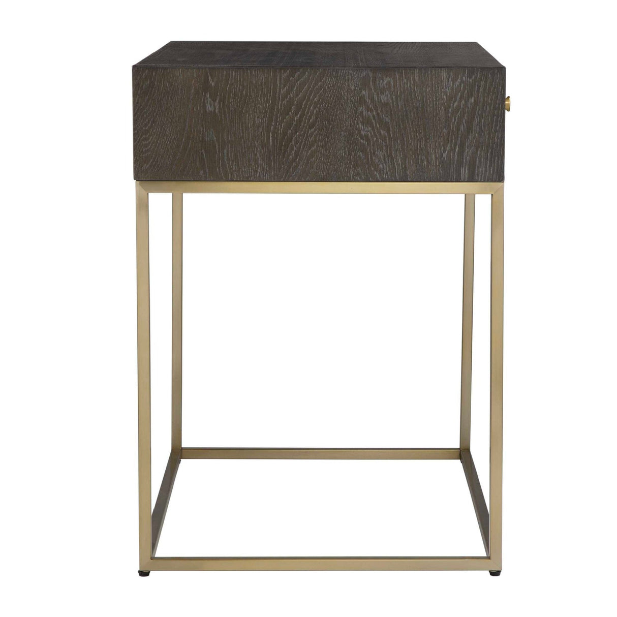 Modern European furniture - Oak Herringbone 1-Drawer Side Table - www.oroa.com