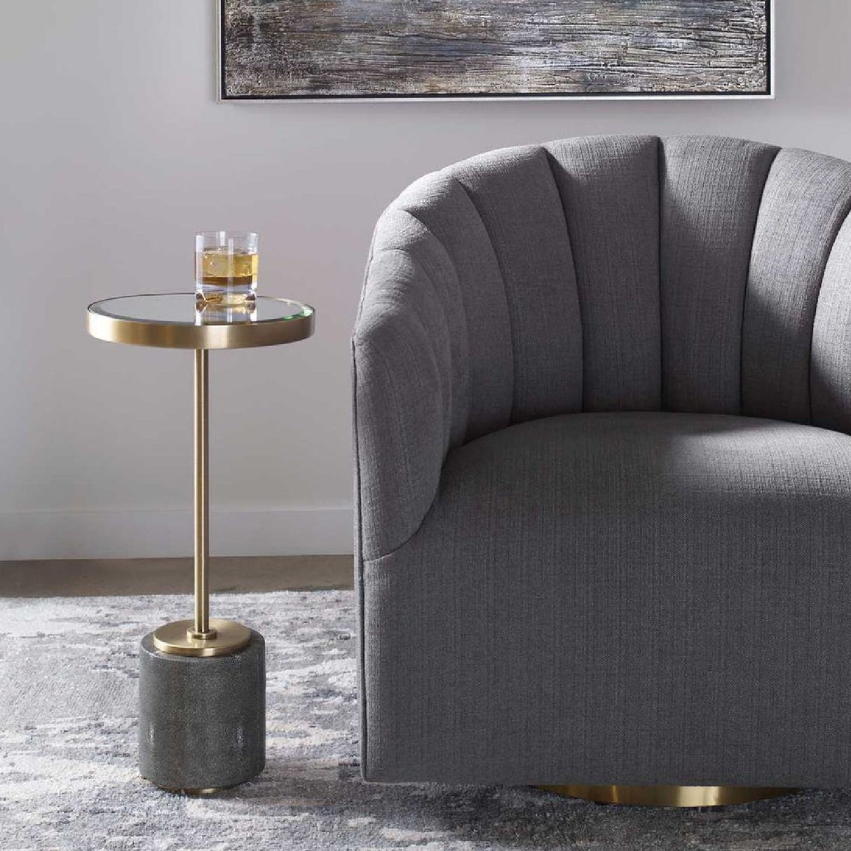 Modern European furniture - Shagreen Base Drink Table - www.oroa.com