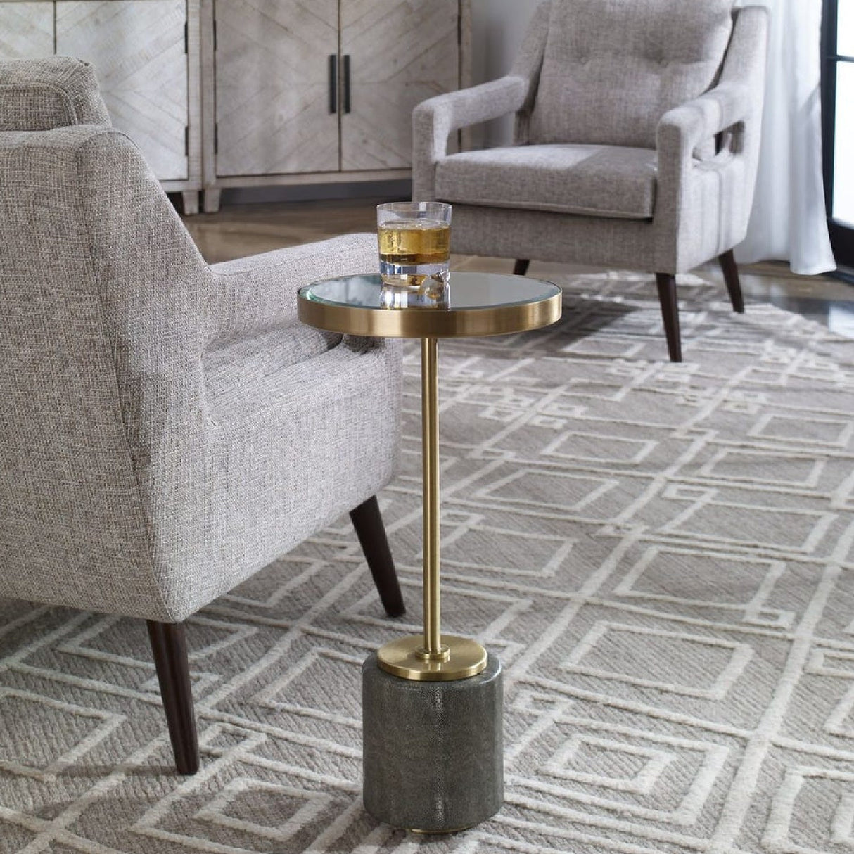Modern European furniture - Shagreen Base Drink Table - www.oroa.com