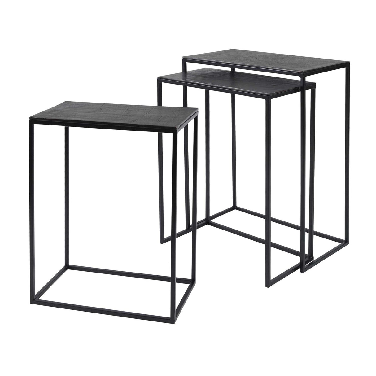 Modern European furniture - Cast Aluminum Nesting Tables (3) - www.oroa.com