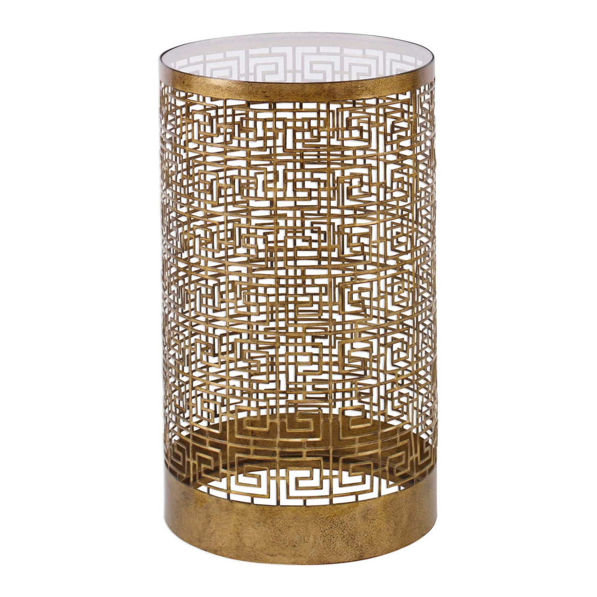 Modern European furniture - Gold Lattice Drink Table - www.oroa.com