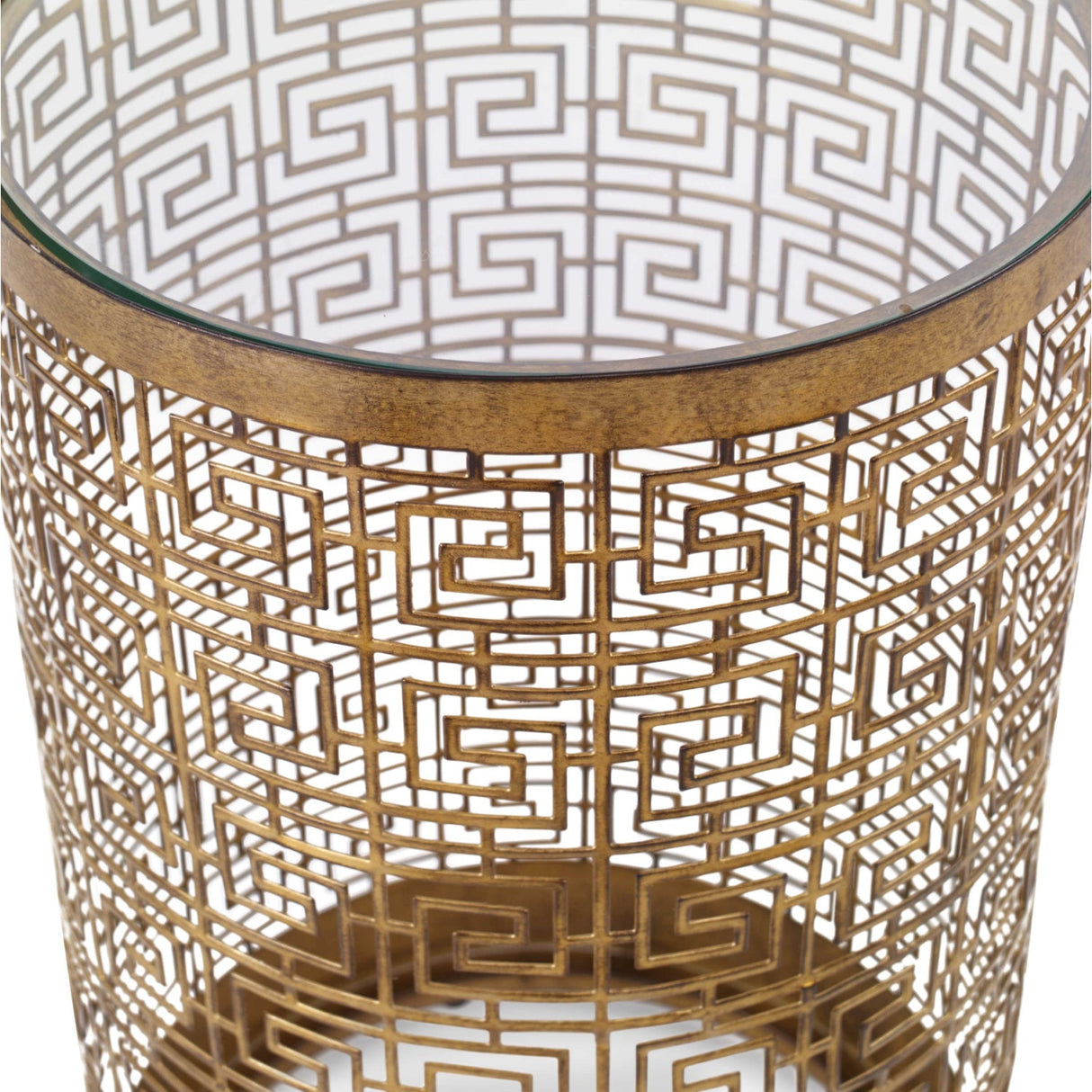 Modern European furniture - Gold Lattice Drink Table - www.oroa.com