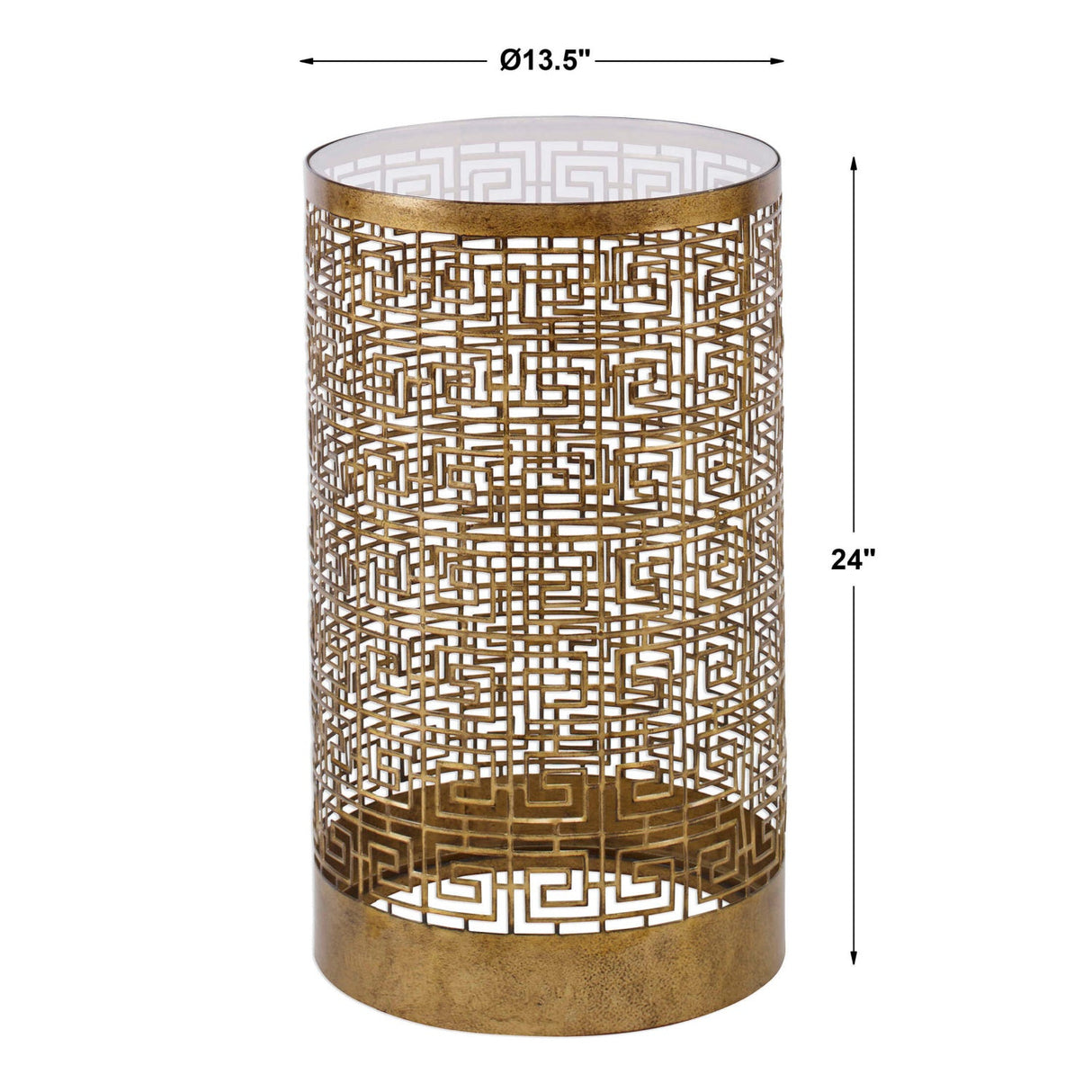 Modern European furniture - Gold Lattice Drink Table - www.oroa.com