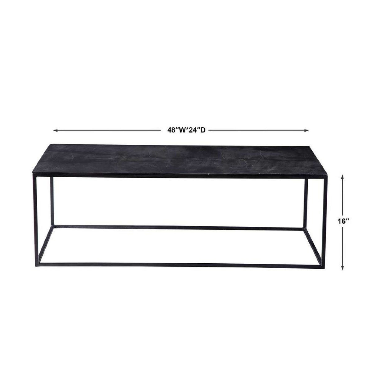 Modern European furniture - Bronze Aluminum Coffee Table - www.oroa.com