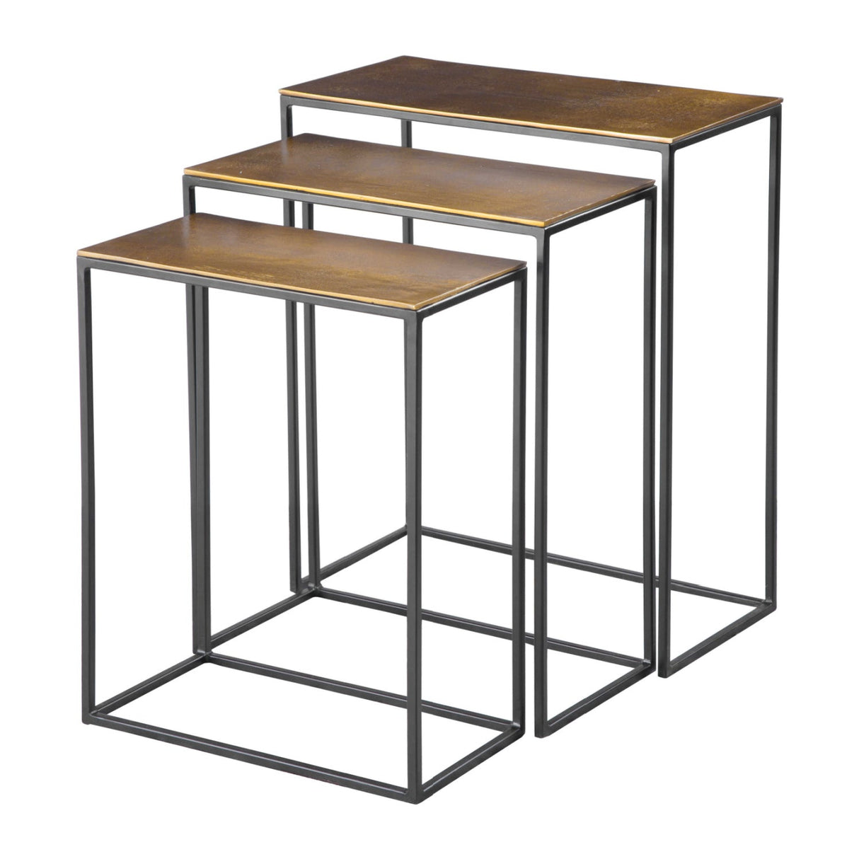 Modern European furniture - Cast Aluminum Nesting Tables (3) - www.oroa.com