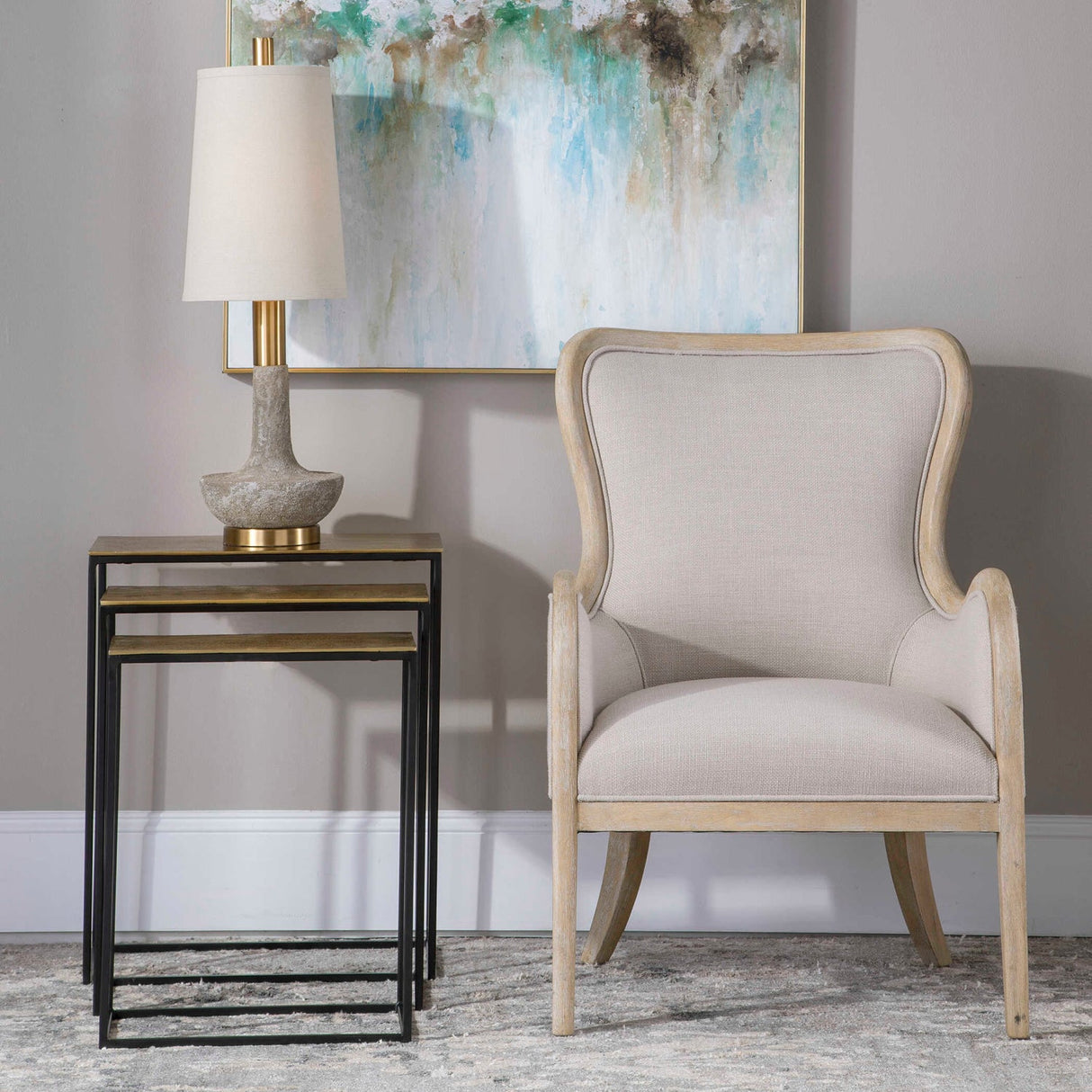 Modern European furniture - Cast Aluminum Nesting Tables (3) - www.oroa.com
