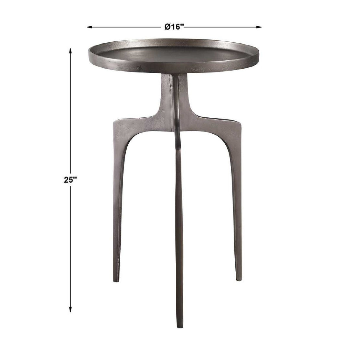 Round Cast Aluminum Accent Table | Oroa.com