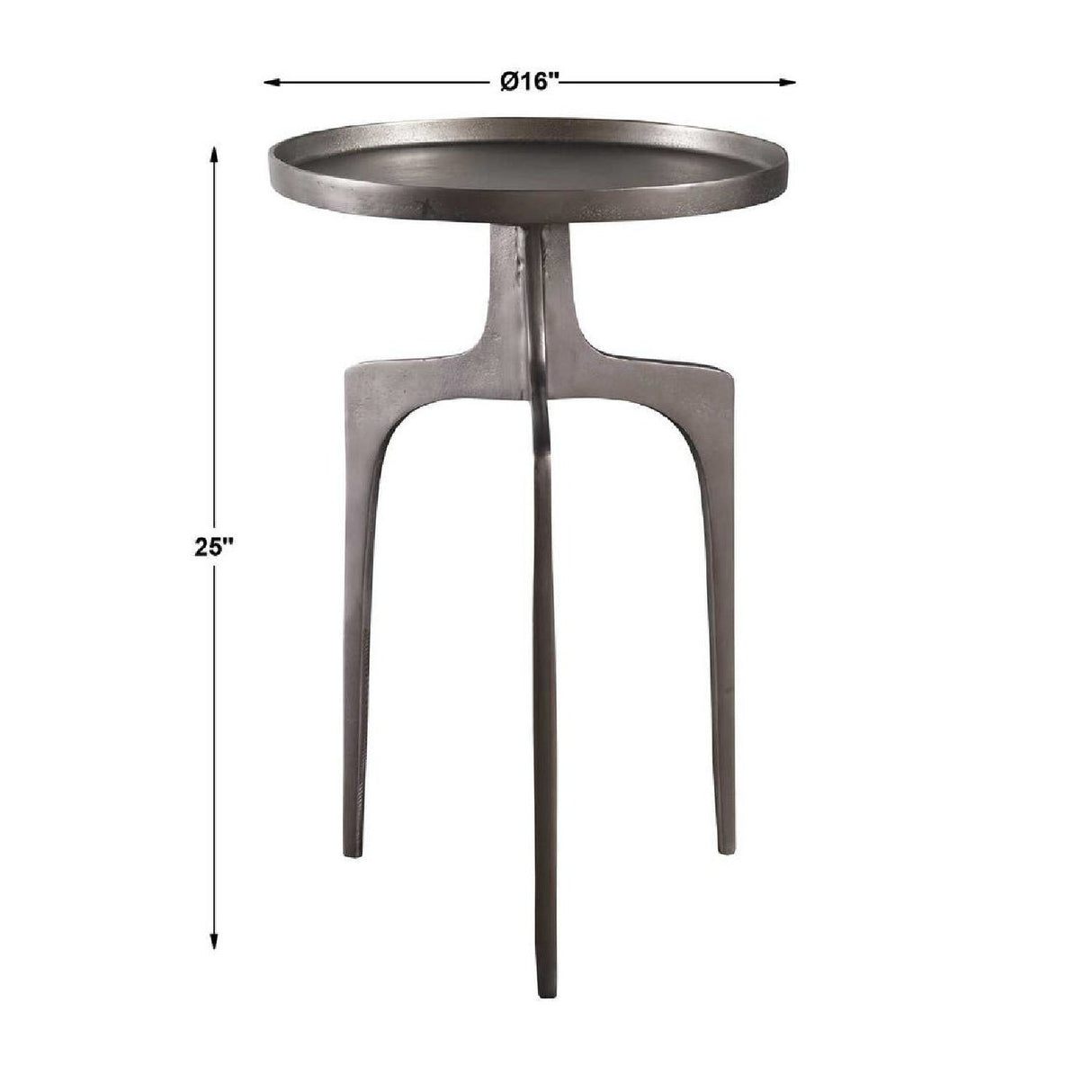 Modern European furniture - Round Cast Aluminum Accent Table - www.oroa.com