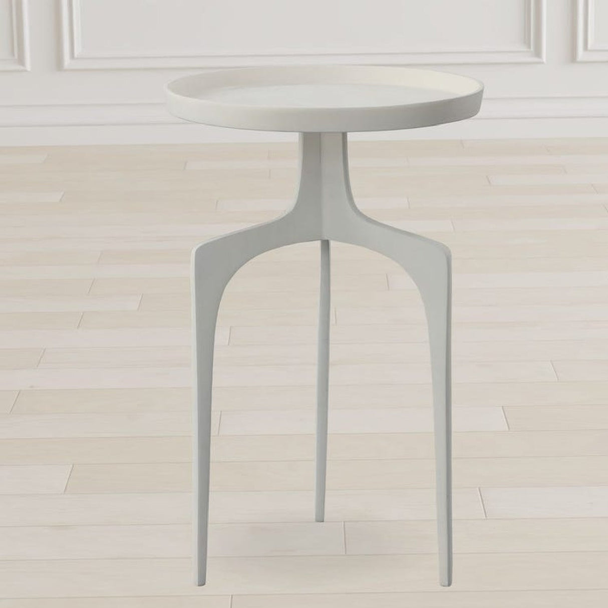 Modern European furniture - Round Cast Aluminum Accent Table - www.oroa.com