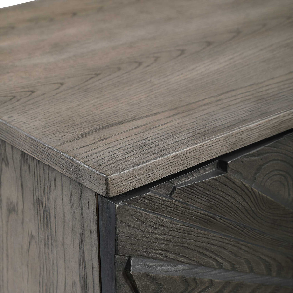 Oak Starburst 2-Door Cabinet by Uttermost Shield, alternate view 7