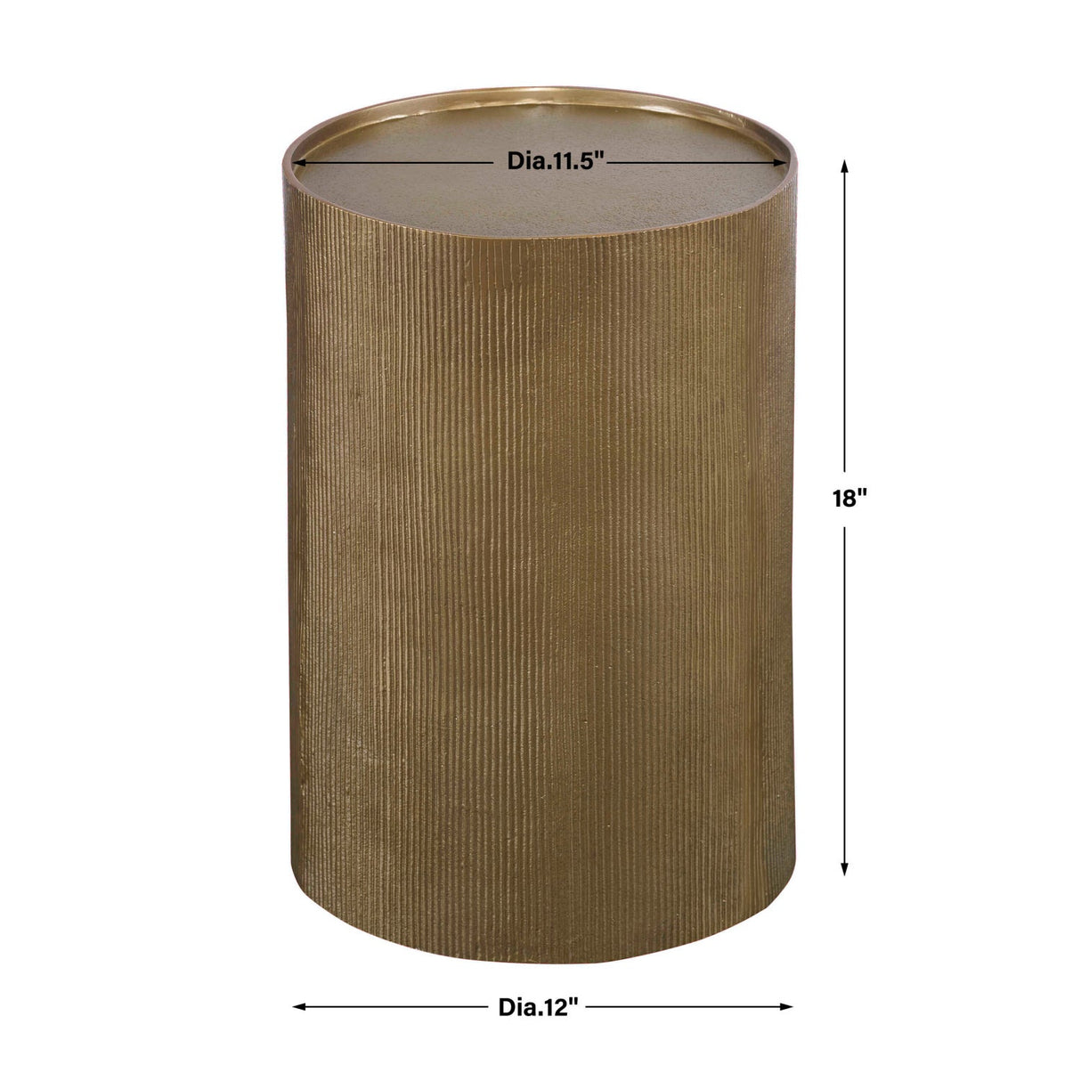 Reeded Gold Accent Table by Uttermost Adrina, alternate view 5